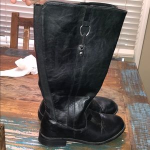 Black knee high boots